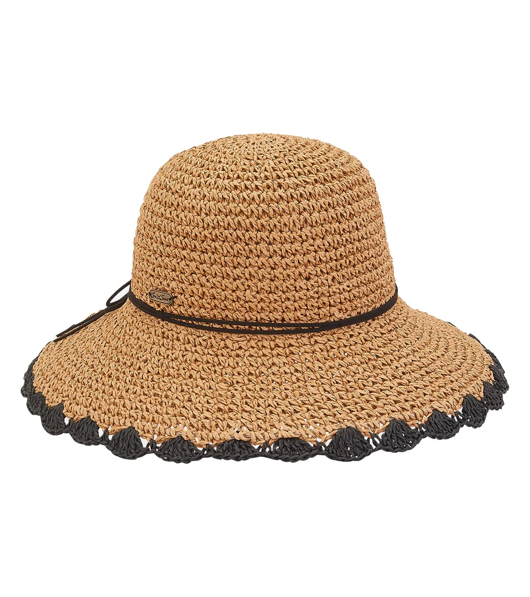 Sun N Sand Packable Crocheted Downturn w/ Contrast Edge Trim - Image 4