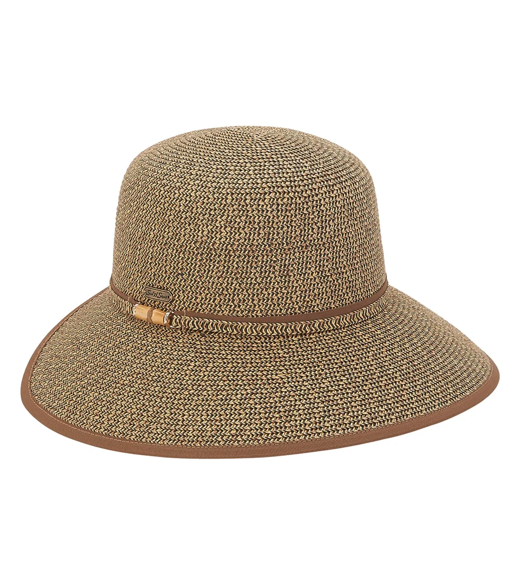 Sun N Sand Paperbraid Tweed Backless Hat w/ Bamboo Trim - Image 3