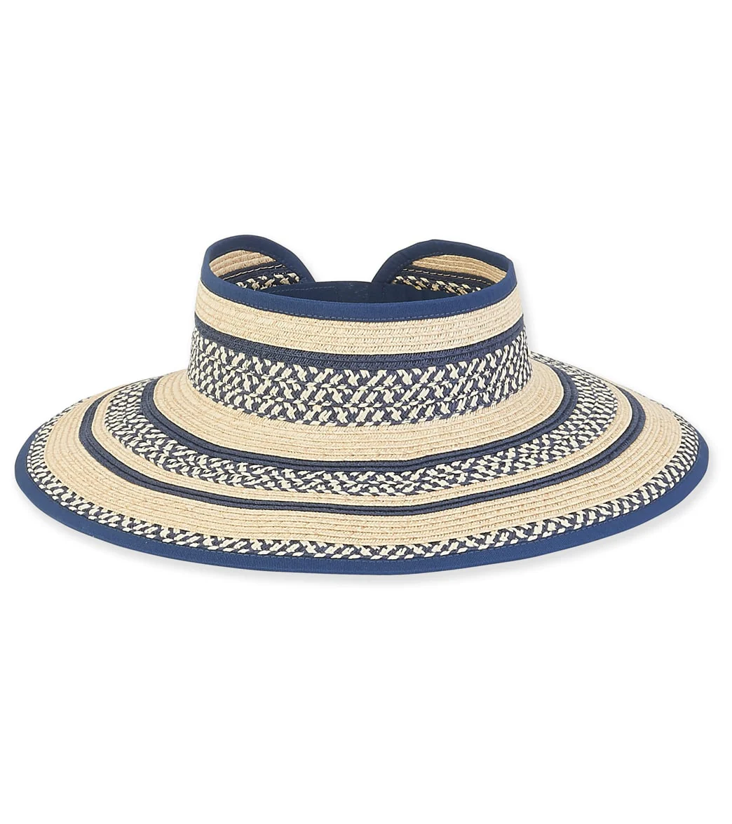 Sun N Sand Women's 4" Brim Roll Up Beach Visor - Image 3