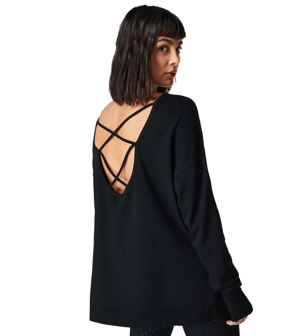 Sweaty Betty After Class Cross Back Sweatshirt - Image 4
