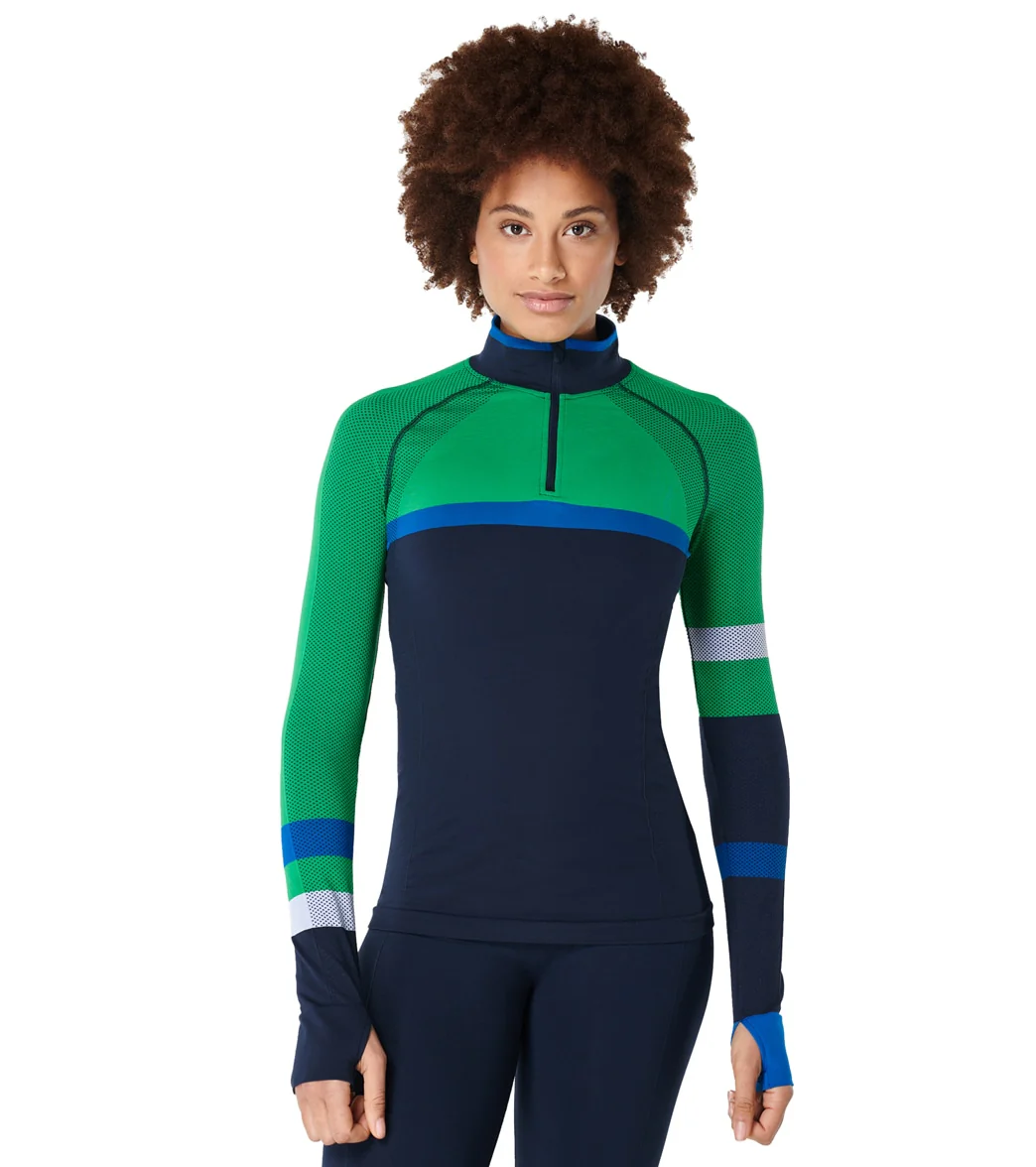 Sweaty Betty Athlete Workout Half Zip Long Sleeve Top - Image 9