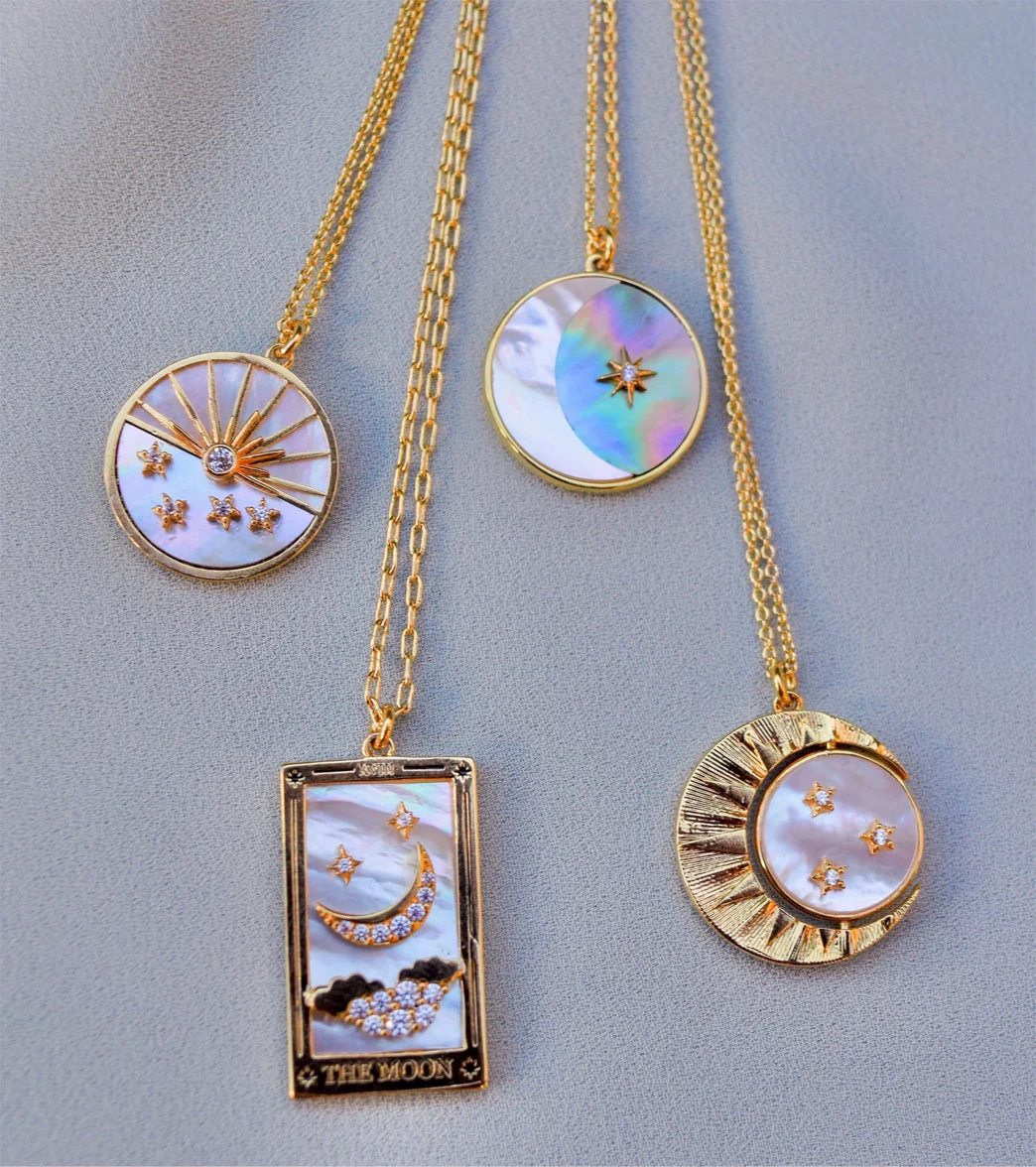 TAI Jewelry Star and Moon Necklace - Image 2
