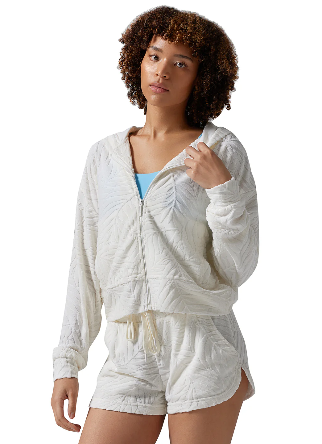 Tavi Palm Terry Zip Hoodie - Image 3