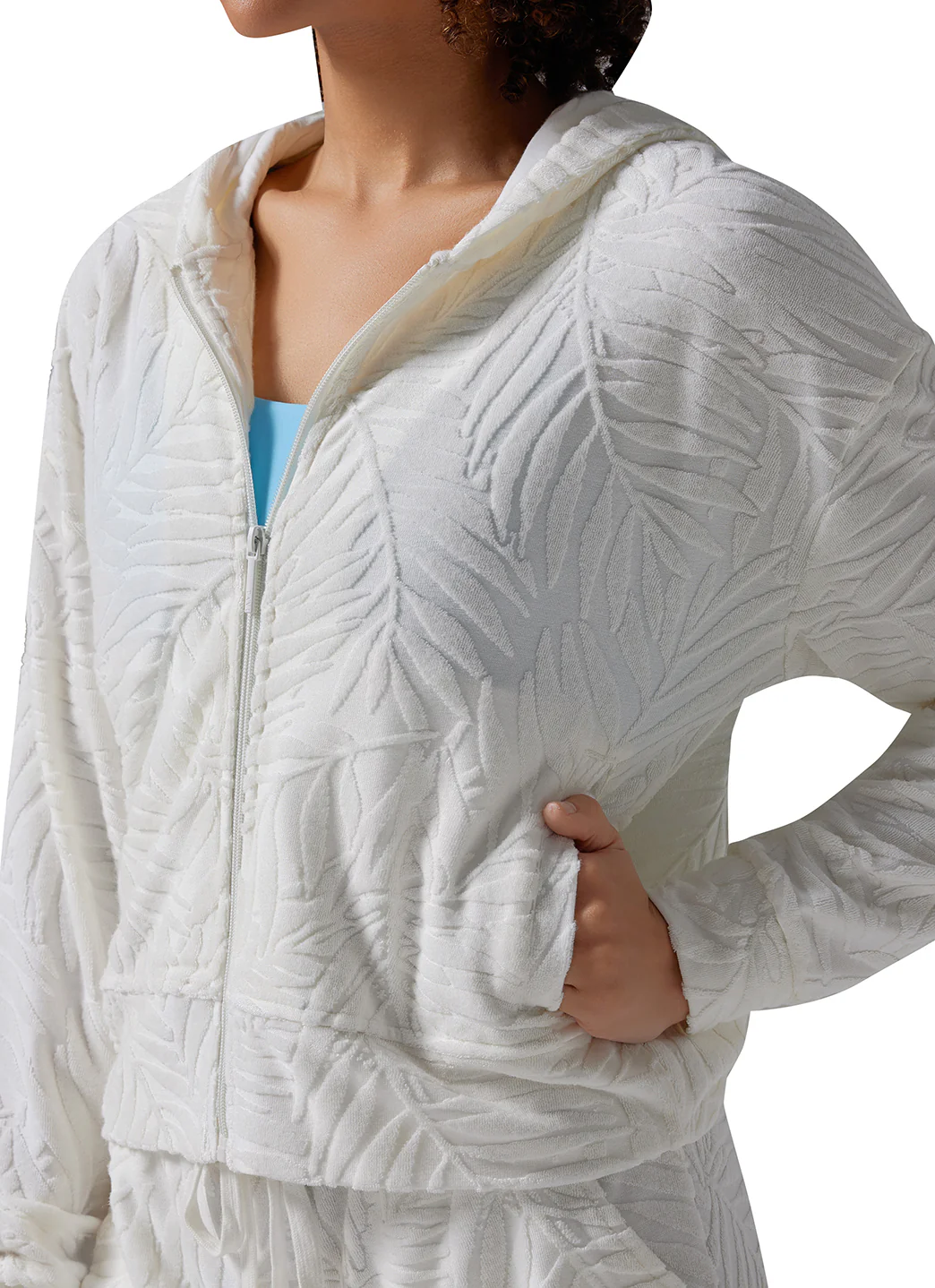 Tavi Palm Terry Zip Hoodie - Image 7
