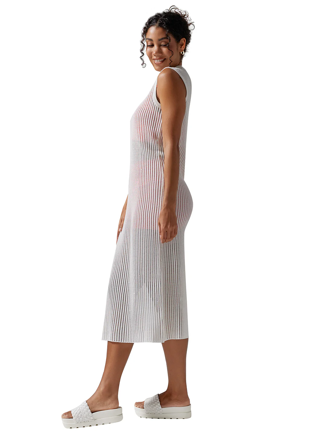 Tavi Retreat Sleeveless Open Knit Dress - Image 10