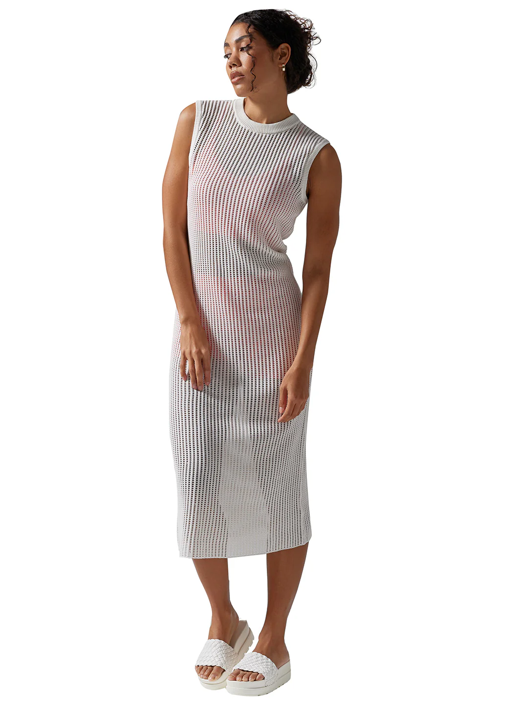 Tavi Retreat Sleeveless Open Knit Dress - Image 8