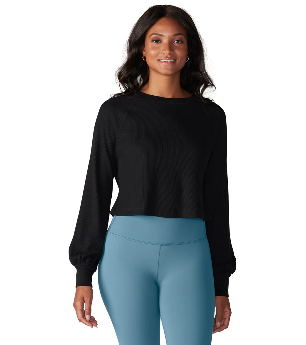 Tavi Waffle Knit Crop Long Sleeve - Image 8