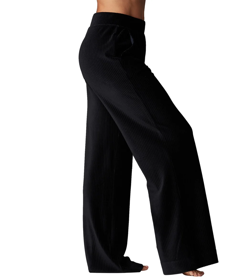 Tavi Wide Leg Brushed Rib Pant - Image 2