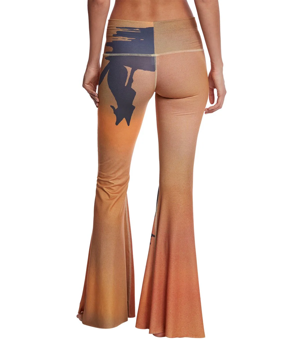 Teeki Coyote Moon Dusk Bell Bottom Yoga Pants - Image 3