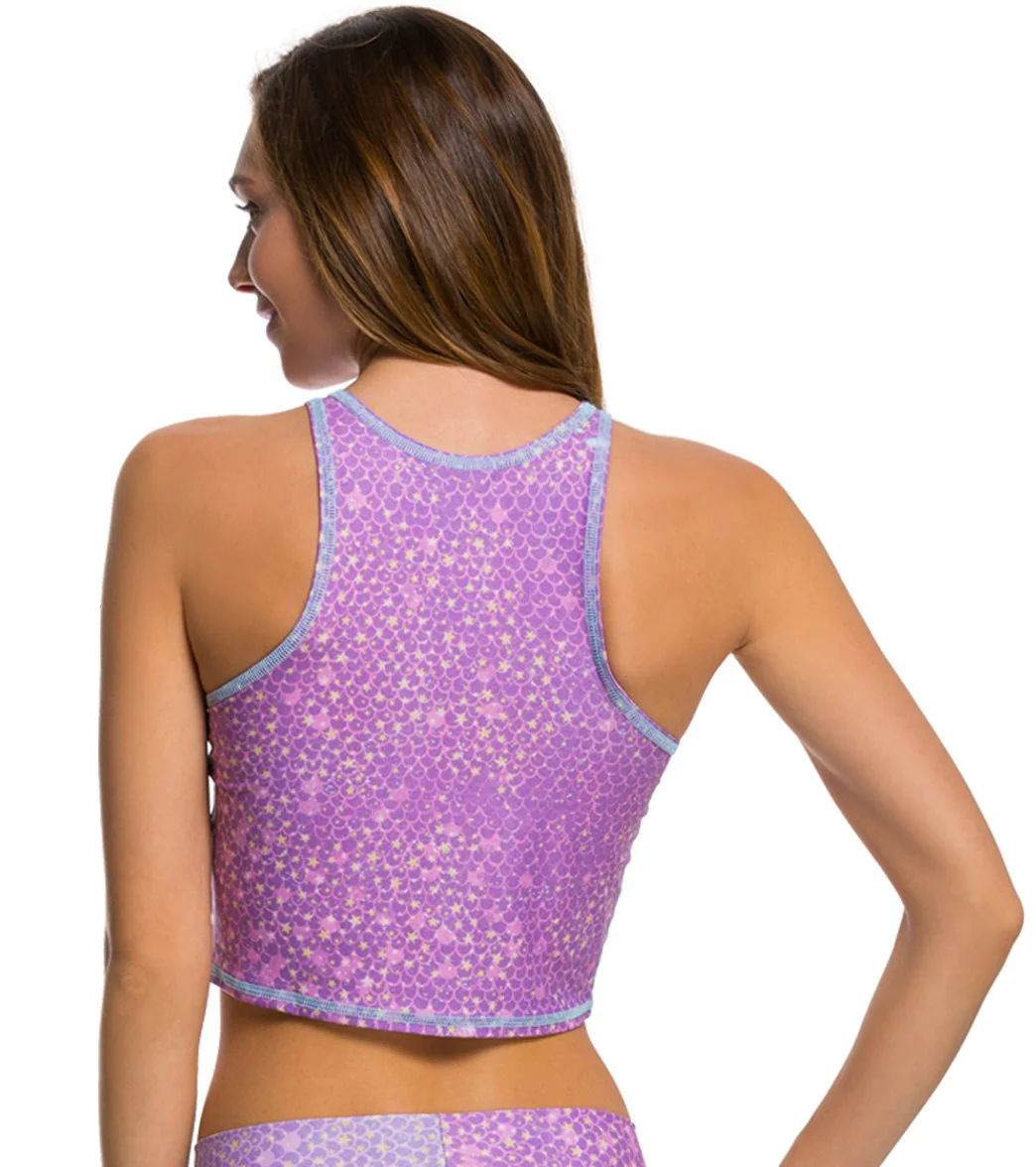 Teeki Lavender Mermaid Fairyqueen Crop Top - Image 3