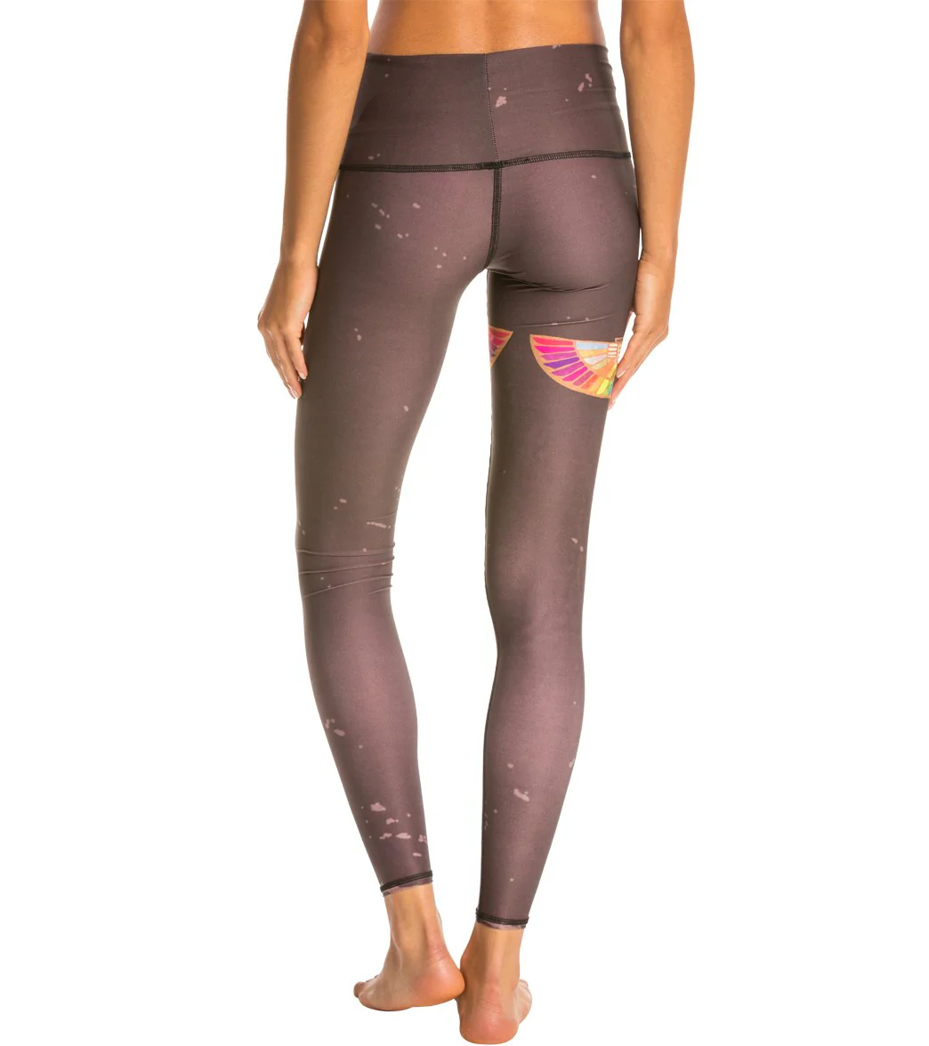 Teeki Rainbow Priestess Coffee Yoga Leggings - Image 3