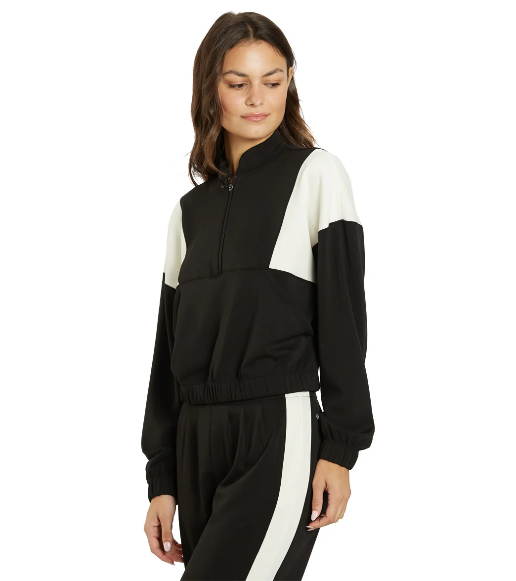 Thrive Societe Blocked Half Zip Pullover - Image 10