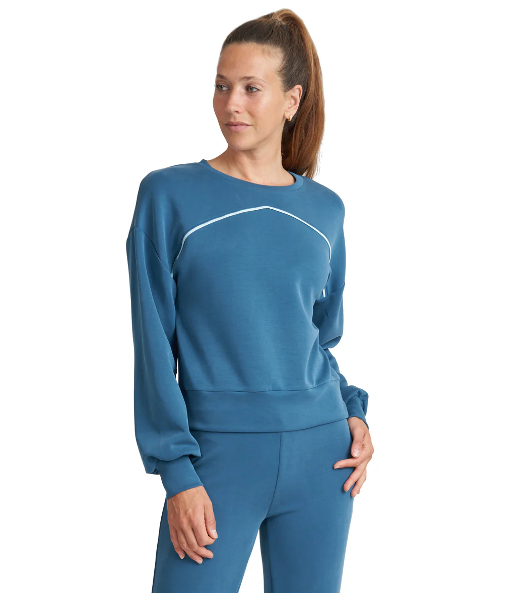 Thrive Societe Piped Blouson Pullover - Image 6