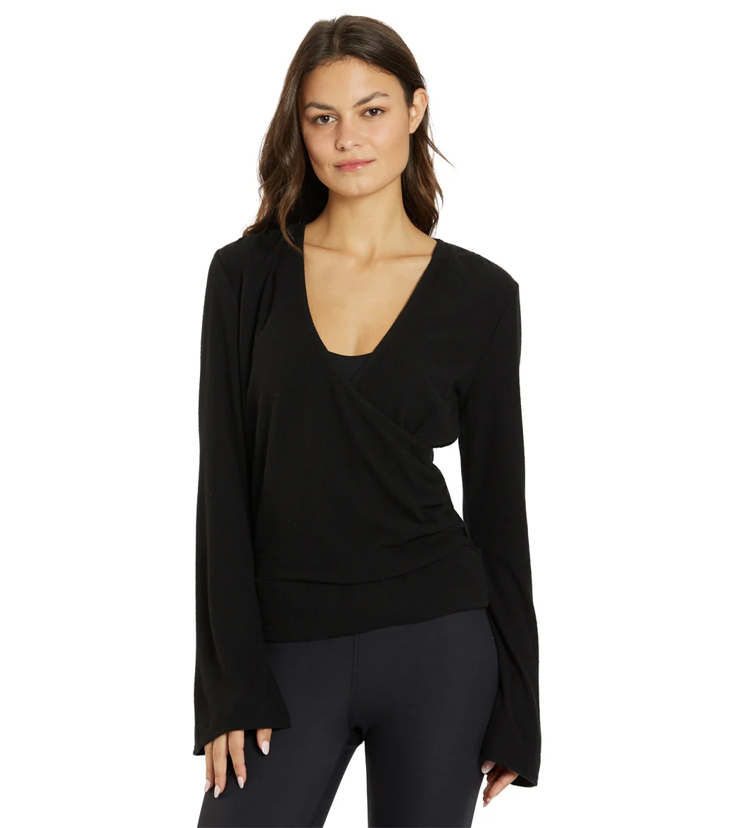 Thrive Societe Pleated Wrap Pullover - Image 6