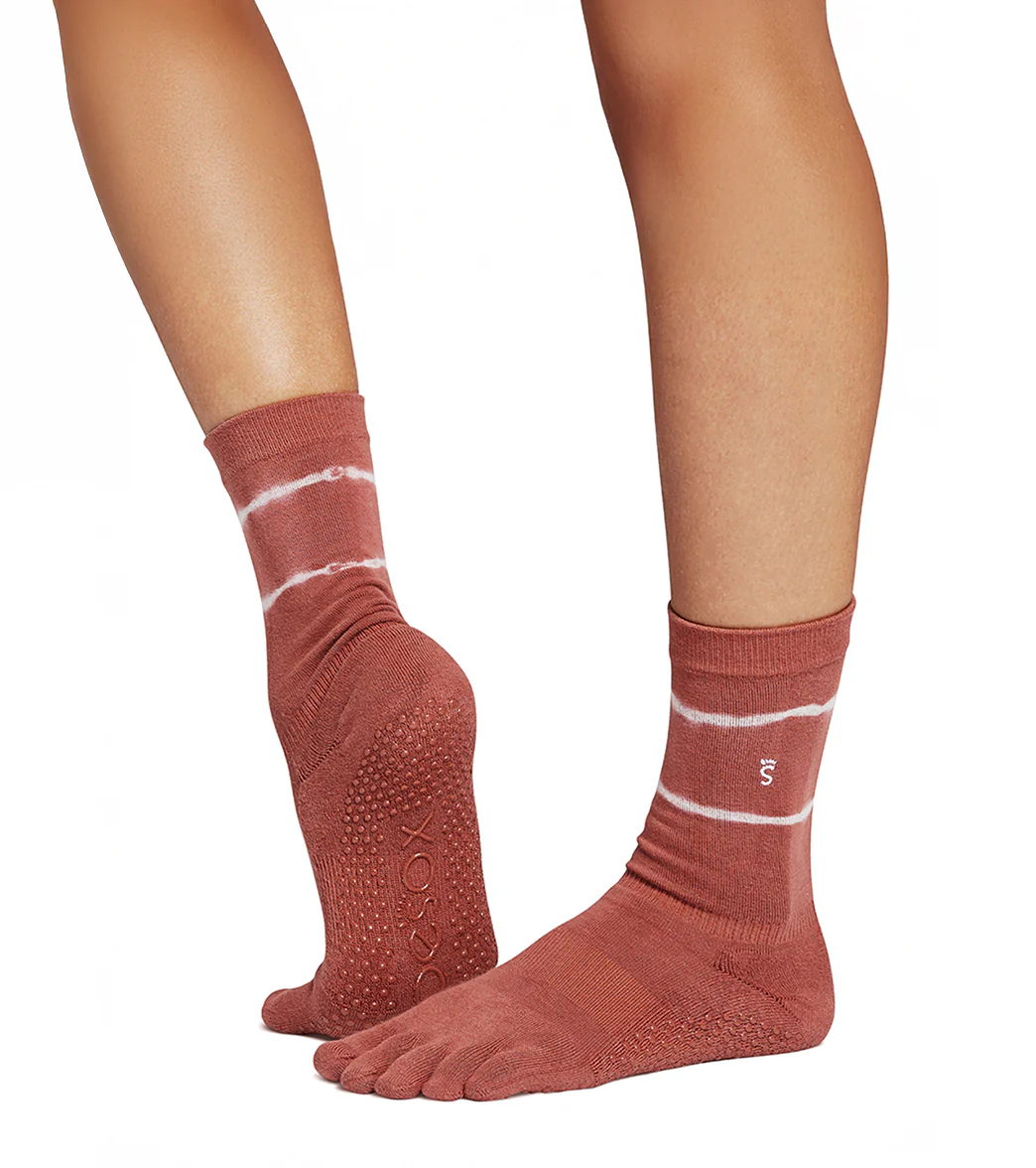 Toesox Crew Full Toe Grip Socks - Image 22