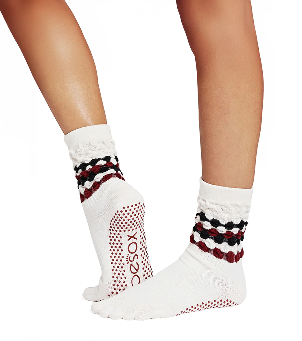 Toesox Crew Full Toe Grip Socks - Image 26