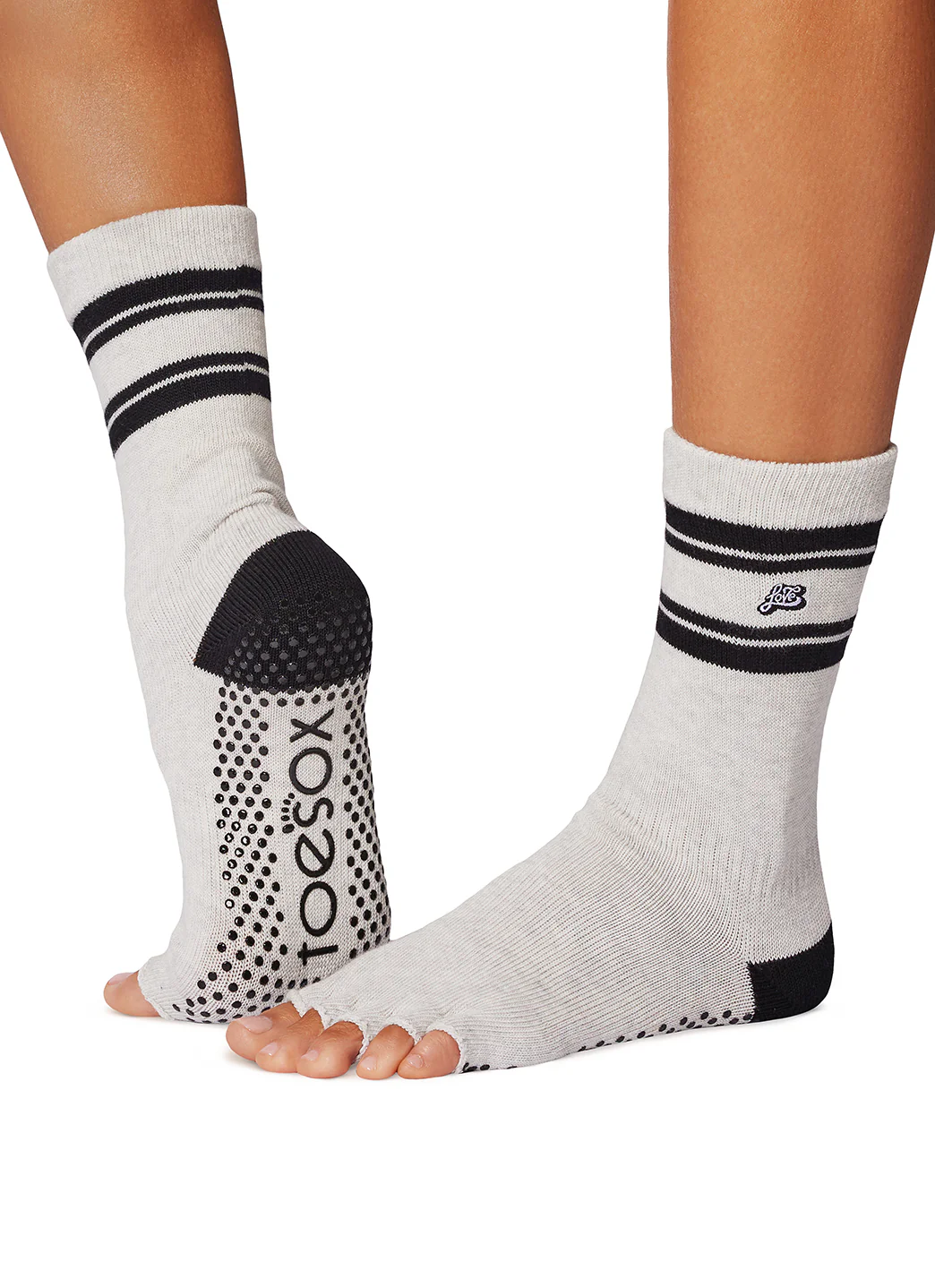 Toesox Crew Half Toe Grip Socks - Image 14