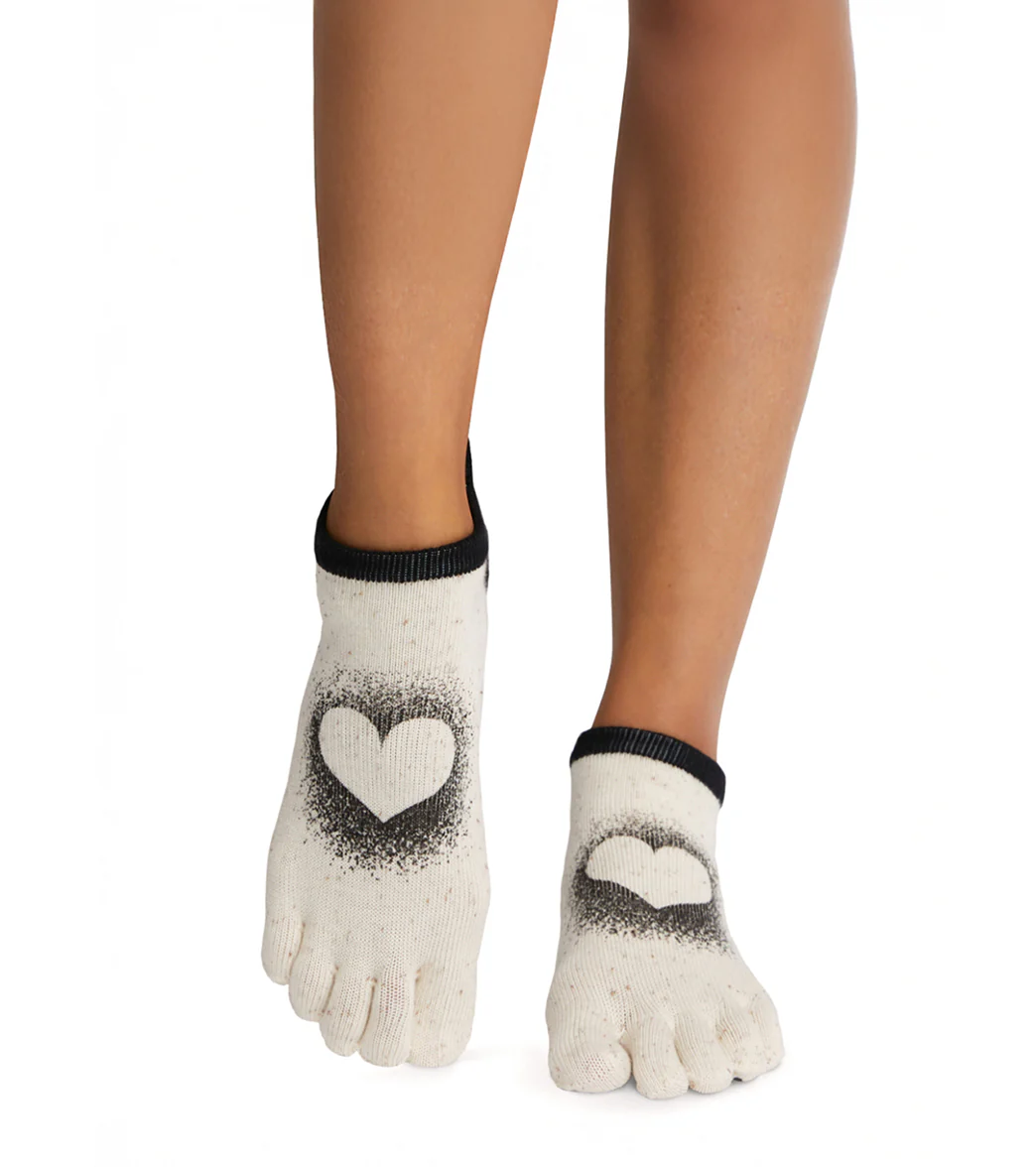 Toesox Low Rise Full-Toe Yoga Grip Socks - Image 58