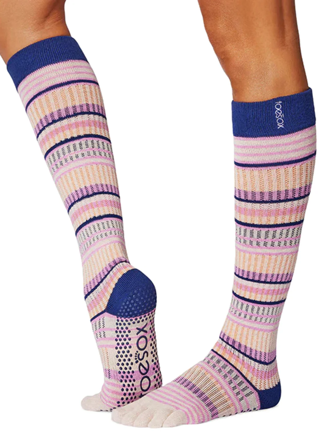 Toesox Scrunch Full Toe Grip Socks - Image 3