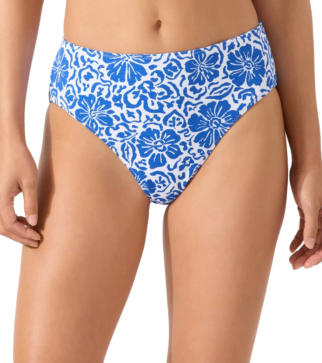 Tommy Bahama Island Cays Hibiscus Reversible High Waist Bikini Bottom - Image 7