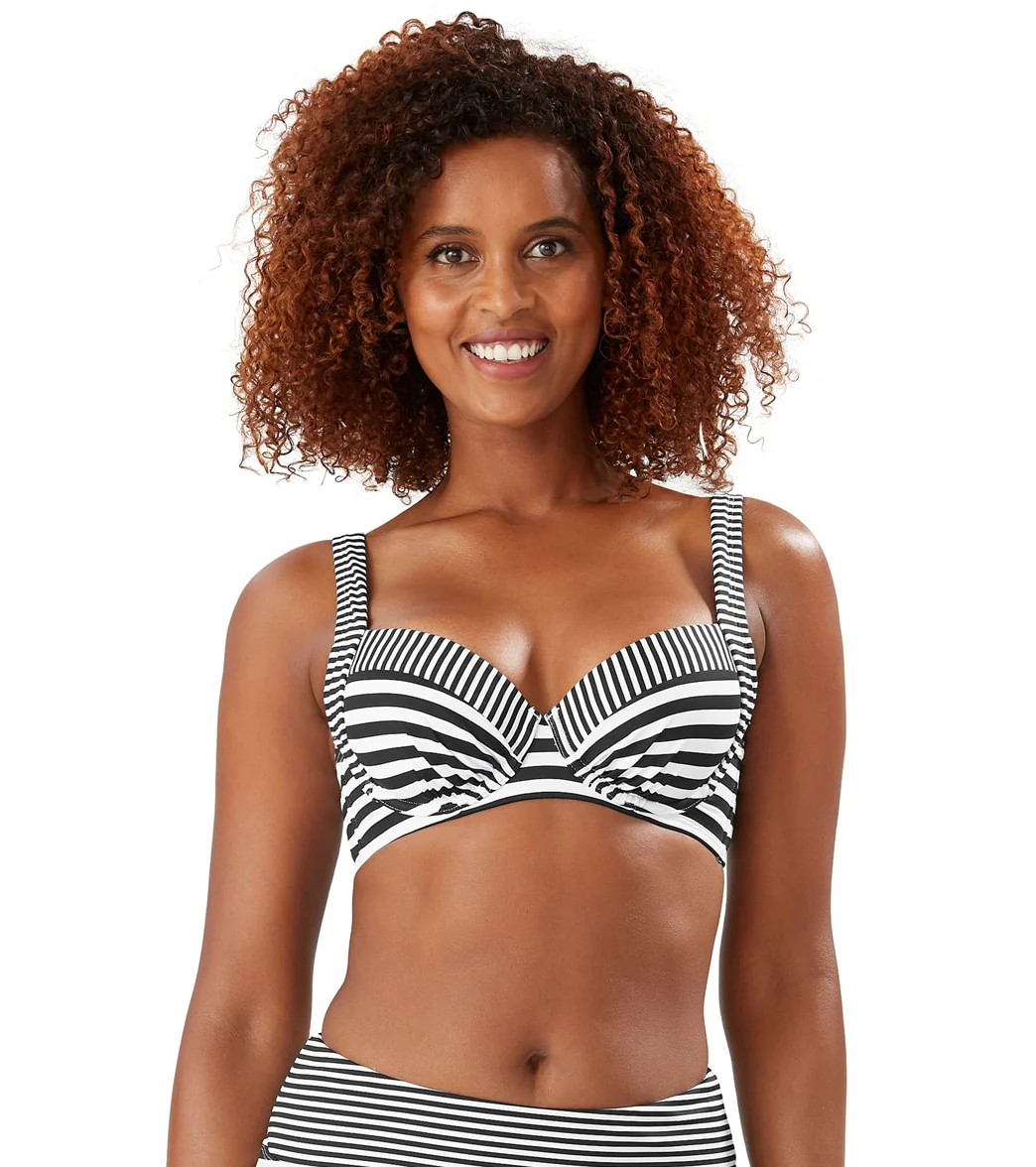Tommy Bahama Women's Breaker Bay Stripe Underwire Bikini Top (B/C/D/DD Cup) - Image 8