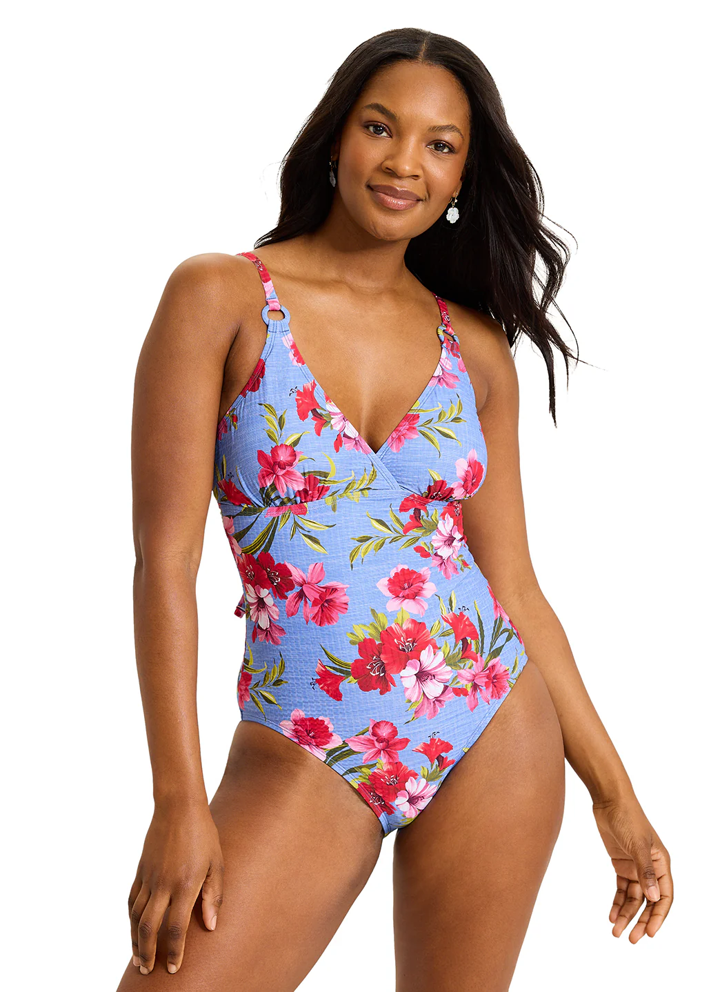 Tommy Bahama Women's Chambray Beach One Piece Swimsuit - Image 2