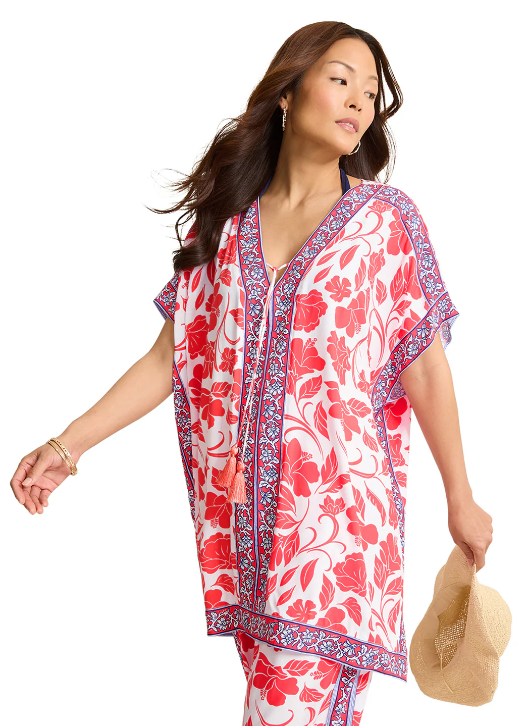 Tommy Bahama Women's Fiori Border Tunic Cover Up - Image 2