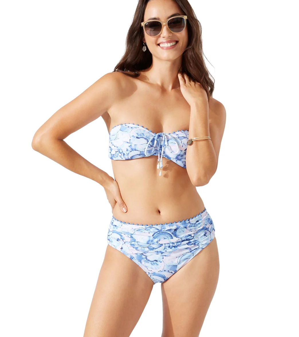 Tommy Bahama Women's Island Cays Abalone Side Shirred High Waist Bikini Bottom - Image 3