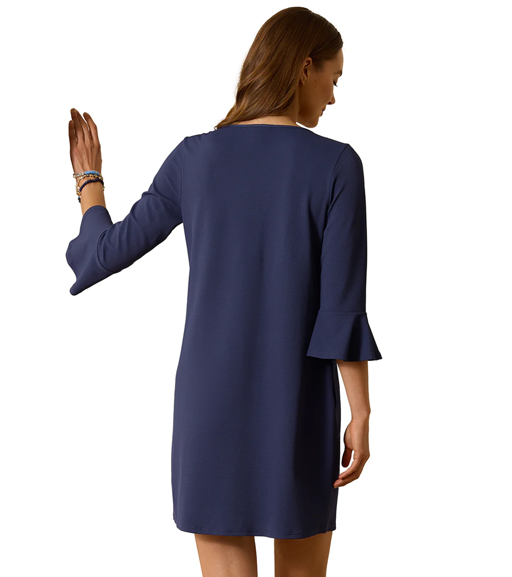 Tommy Bahama Women's Island Cays Solids Flounce Sleeve Spa Cover Up Dress - Image 3