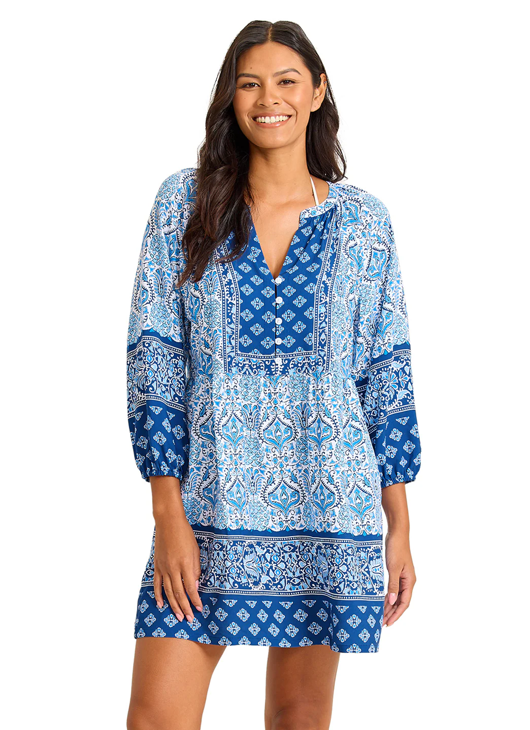 Tommy Bahama Women's Noble Pineapple Short Cover Up Dress - Image 3