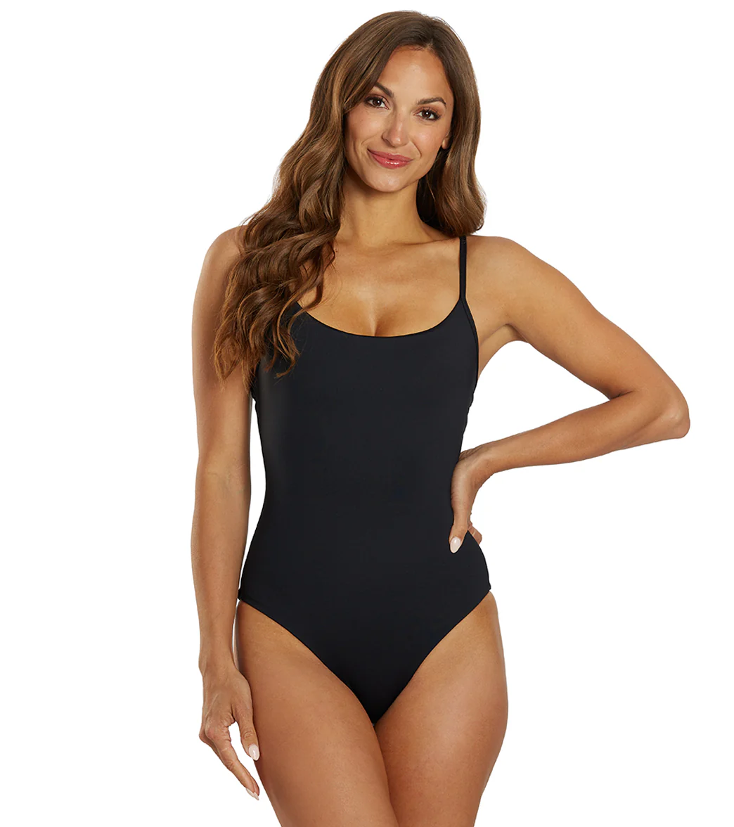 Tommy Bahama Women's Palm Modern Reversible Maillot One Piece Swimsuit - Image 17