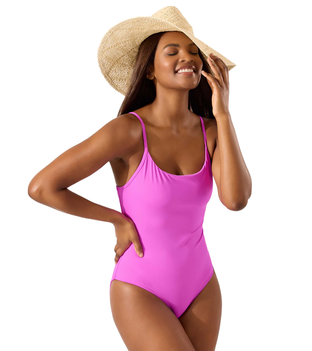 Tommy Bahama Women's Palm Modern Reversible Maillot One Piece Swimsuit - Image 5