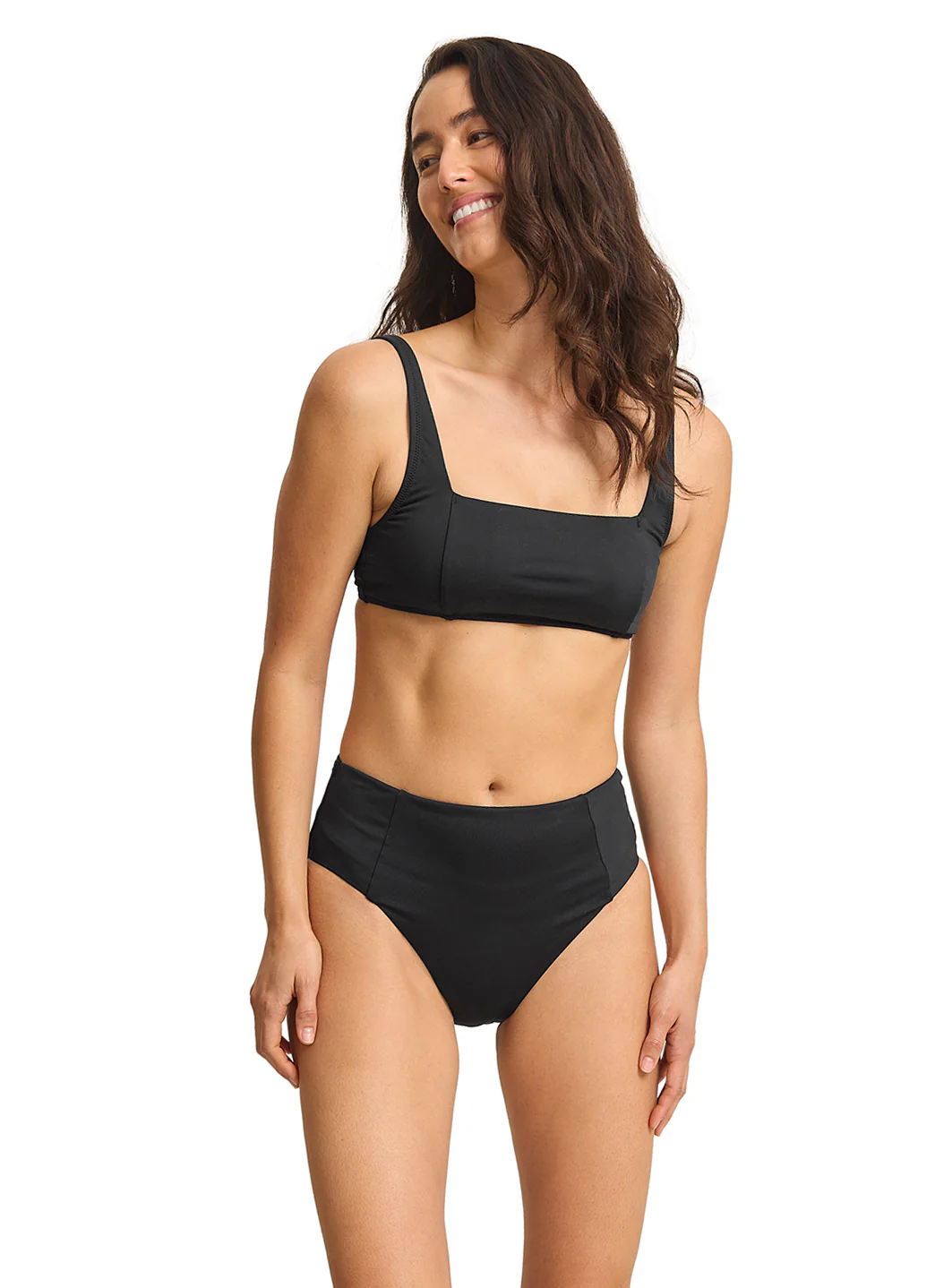 Tommy Bahama Women's Palm Modern Solid High Waisted Bikini Bottom - Image 5