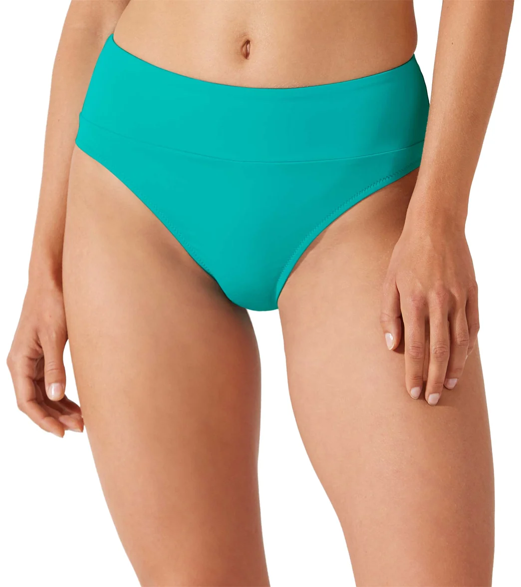 Tommy Bahama Women's Palm Modern Wide Band High Waist Bikini Bottom - Image 11