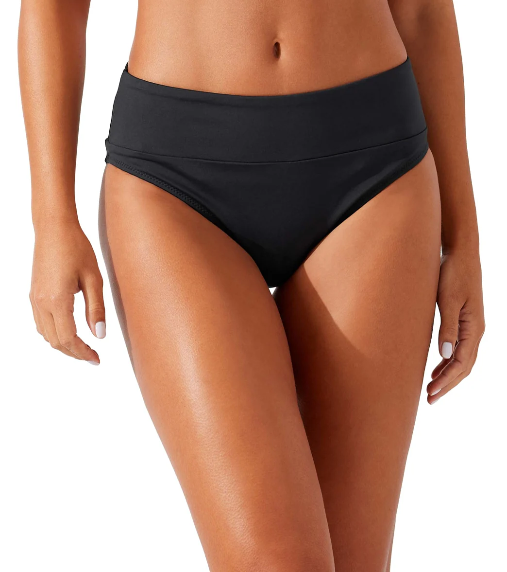 Tommy Bahama Women's Palm Modern Wide Band High Waist Bikini Bottom - Image 16