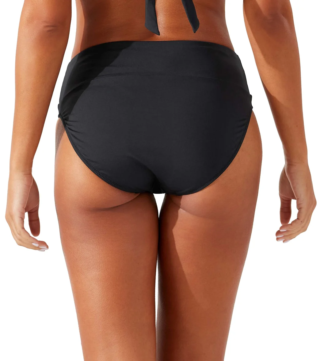 Tommy Bahama Women's Palm Modern Wide Band High Waist Bikini Bottom - Image 17