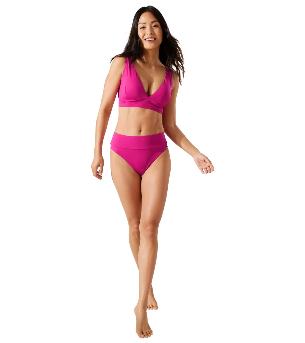Tommy Bahama Women's Palm Modern Wide Band High Waist Bikini Bottom - Image 3