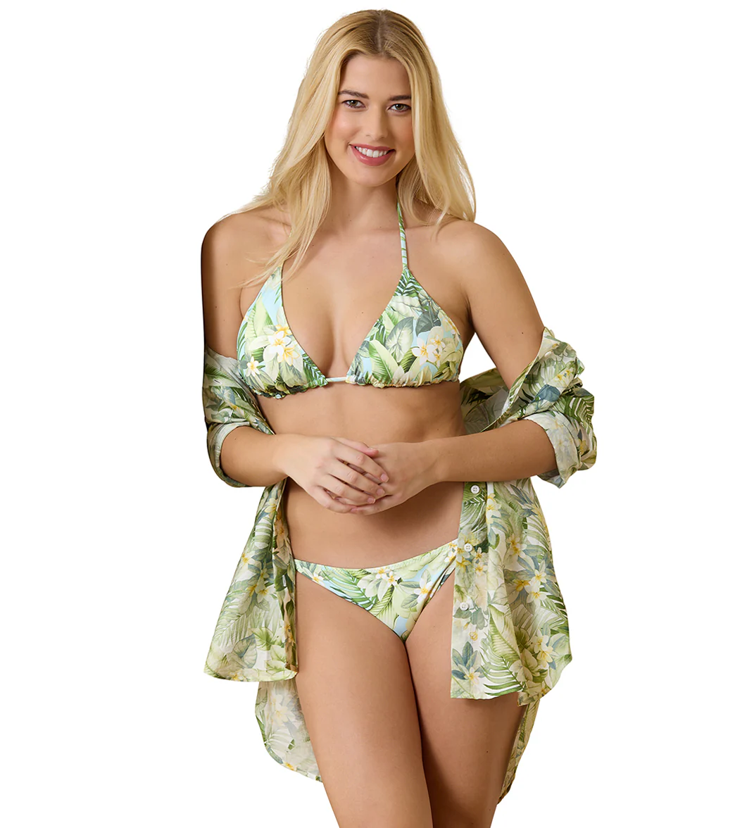 Tommy Bahama Women's Paradise Fronds Reversible String Bikini Top - Image 4