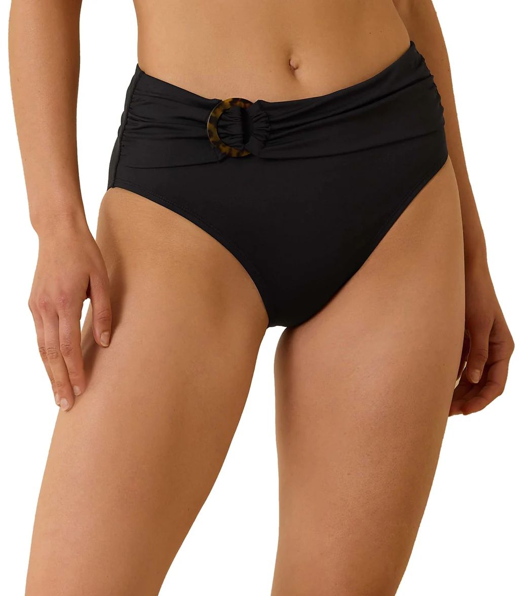Tommy Bahama Women's Pearl Solid Novelty High Waist Bikini Bottom - Image 6