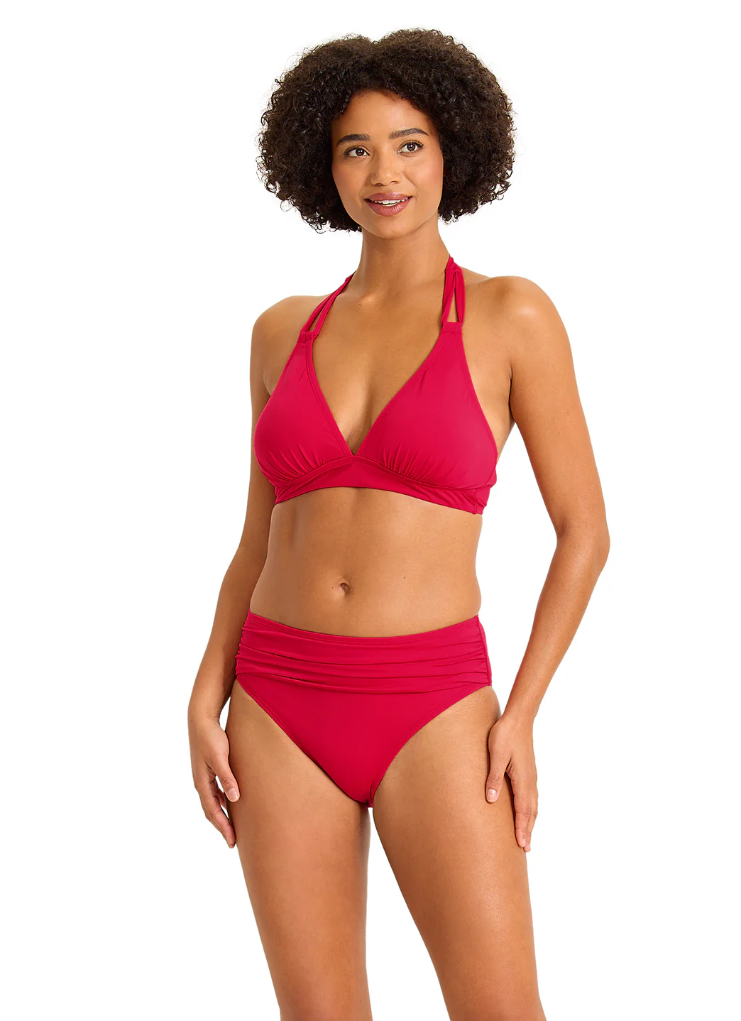 Tommy Bahama Women's Pearl Solids Double Strap Halter Bikini Top - Image 5