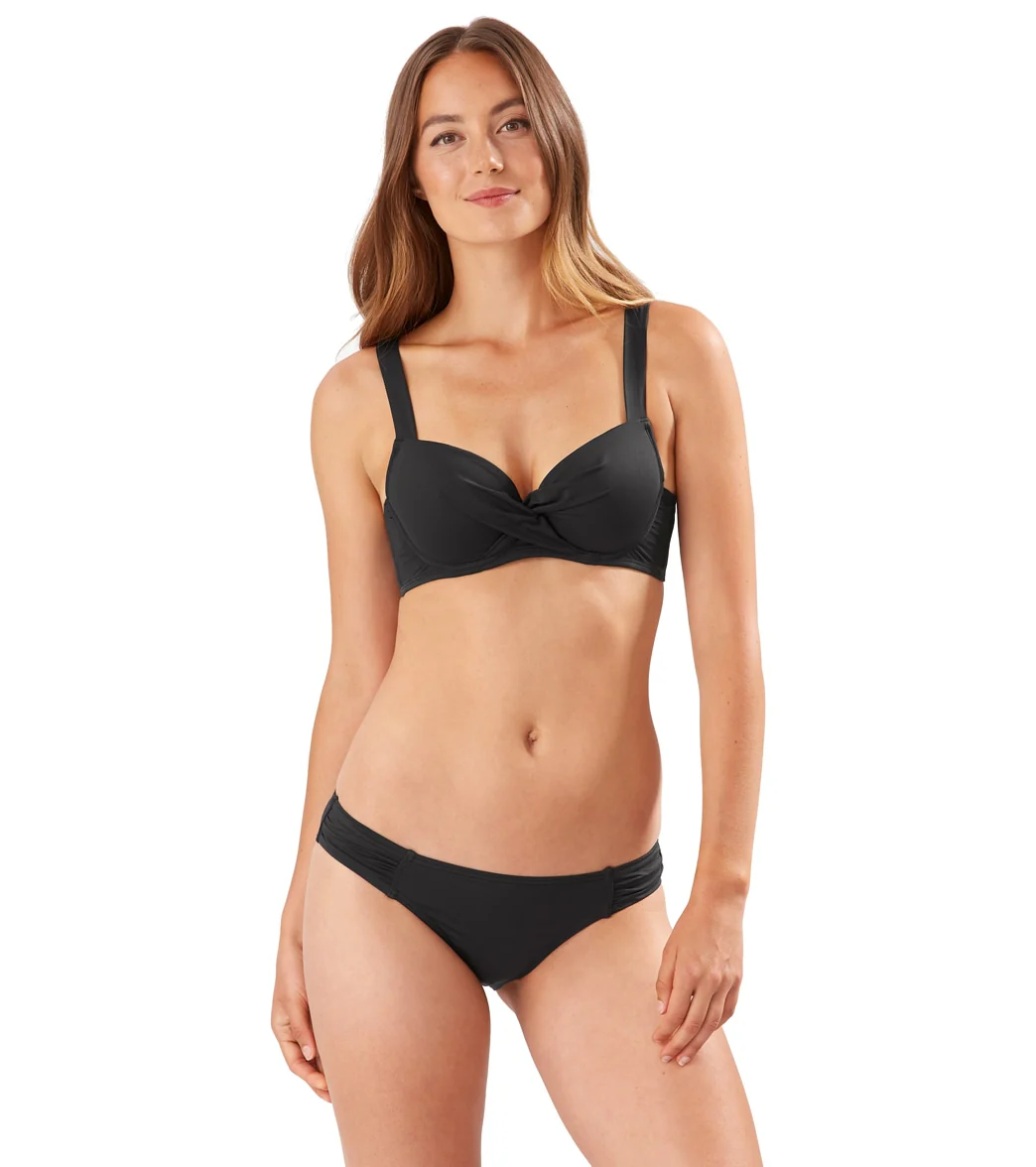 Tommy Bahama Women's Pearl Solids Wrap Front Cross Back Bikini Top (B/C/D/DD Cup) - Image 8