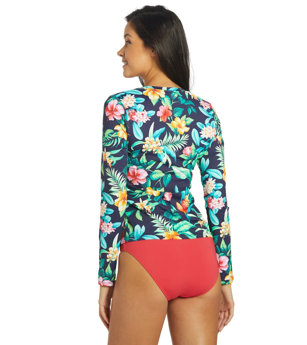 Tommy Bahama Women's Tropi-Calling Full Zip Long Sleeve Rashguard - Image 3