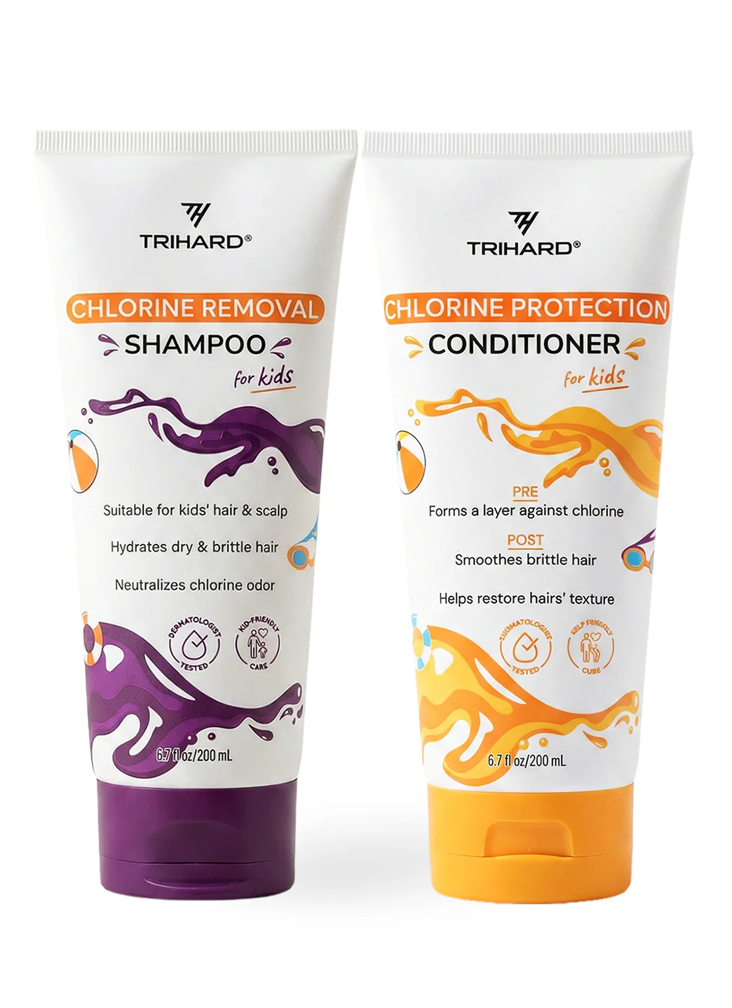 TRIHARD Kids Shampoo and Conditioner Set