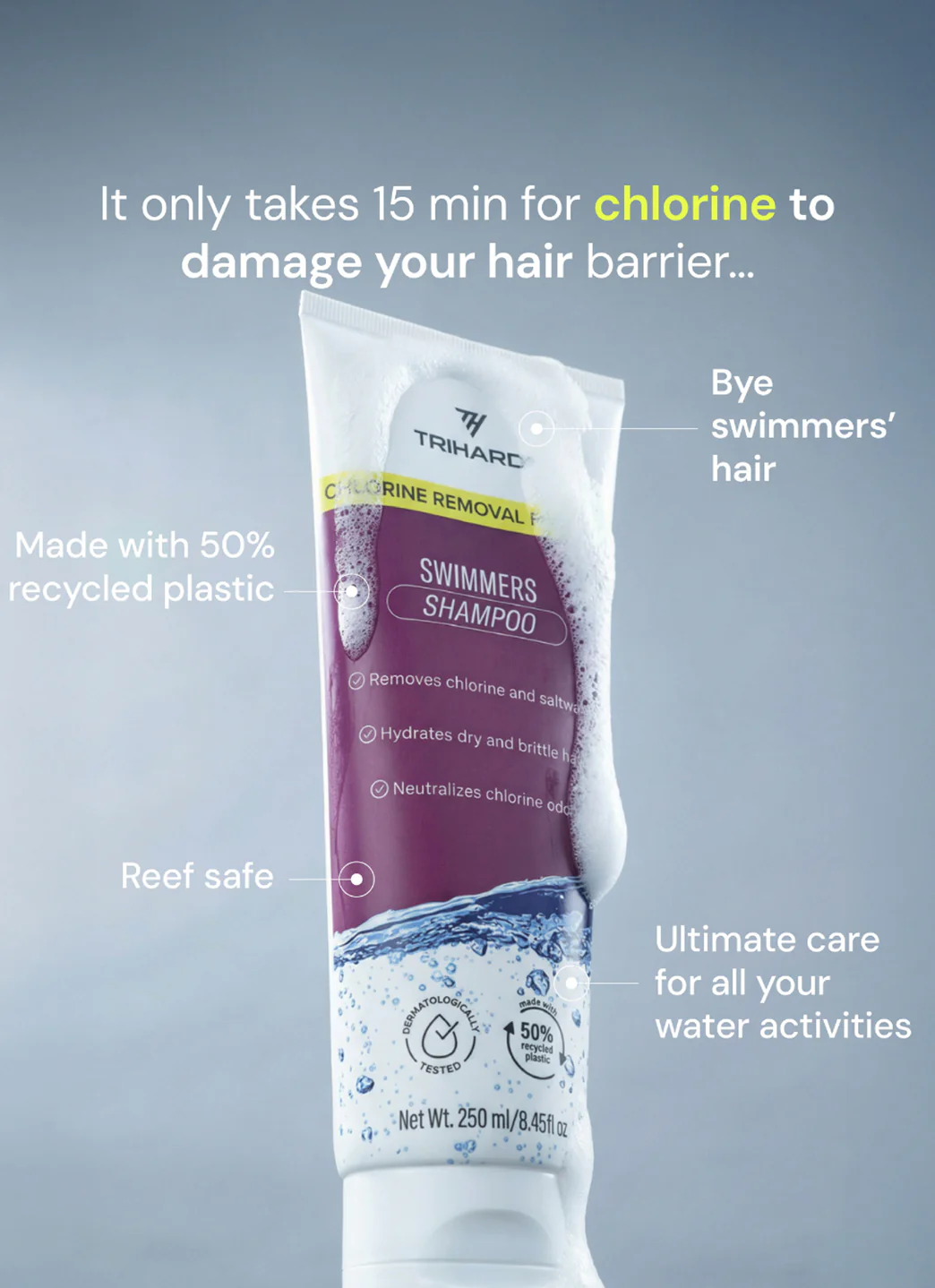 Trihard Swimmers Shampoo Extra Boost 8.45fl oz - Image 4