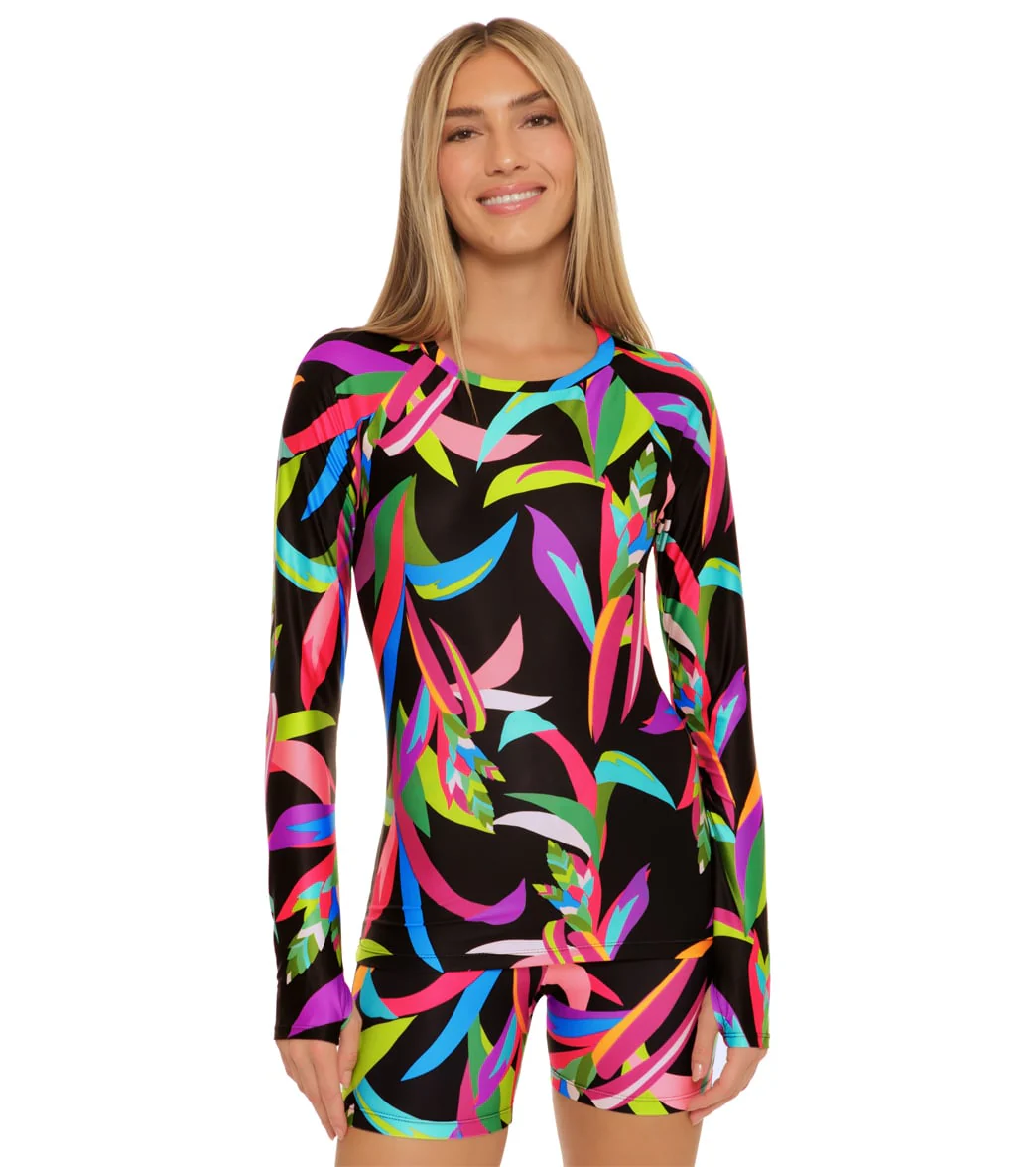 Trina Turk Women's Birds of Paradise Rash Guard