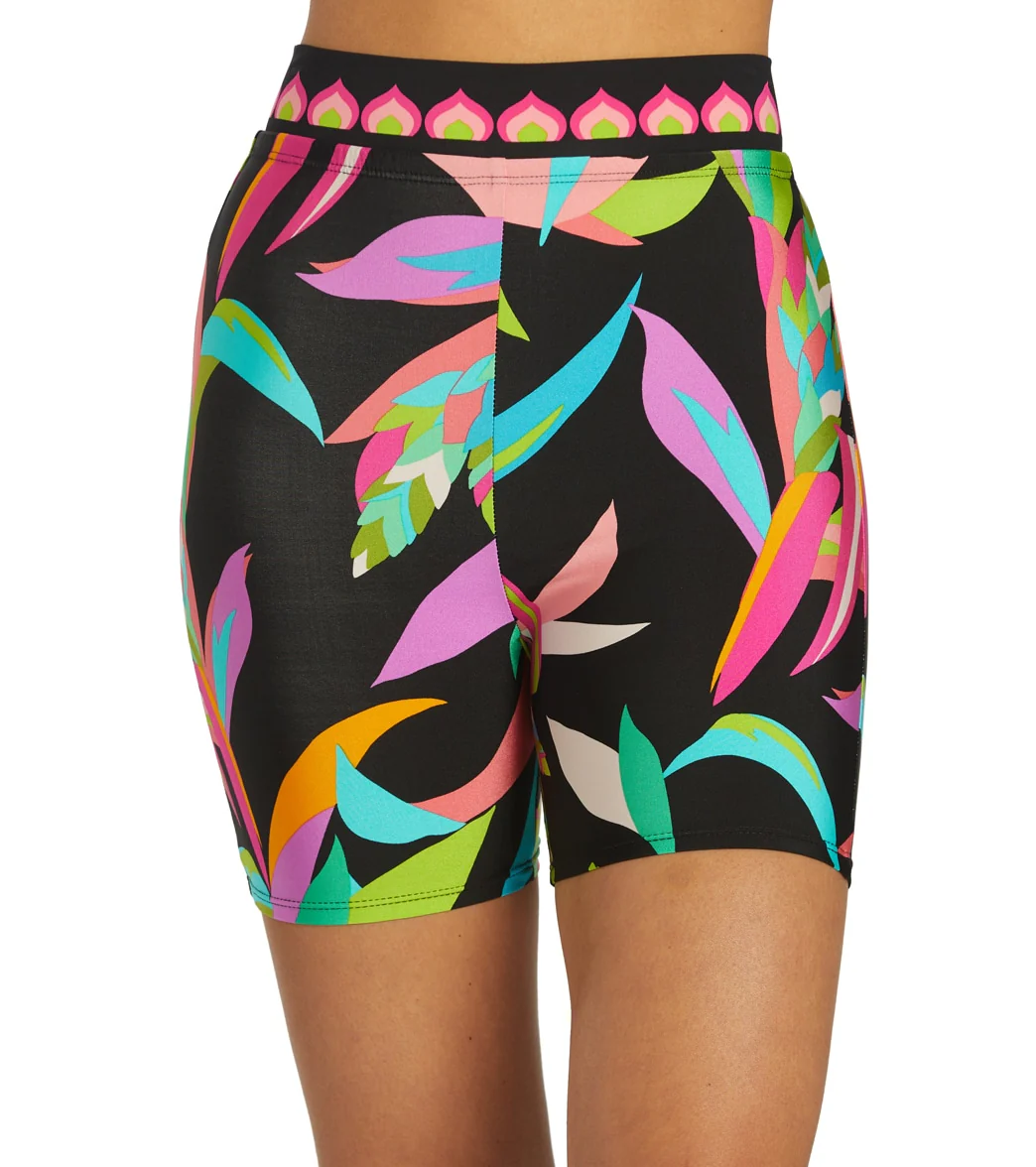 Trina Turk Women's Birds of Paradise Swim Bike Short