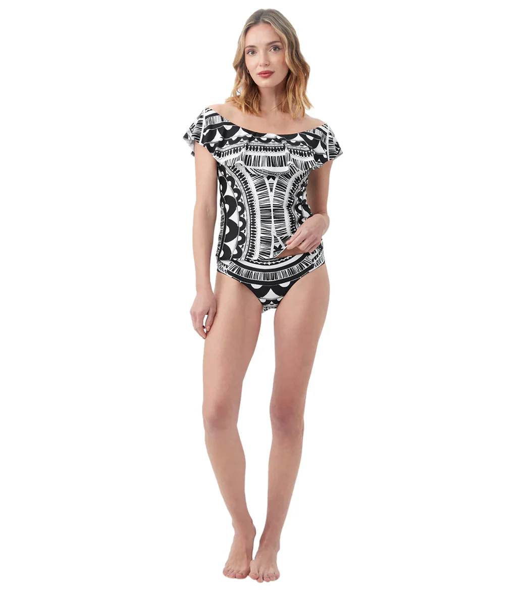 Trina Turk Women's Hula Ruffle Tankini Top - Image 4