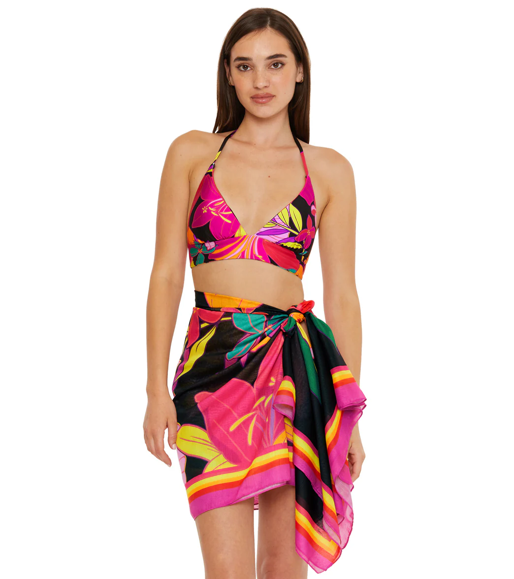 Trina Turk Women's Solar Floral Pareo Cover Up - Image 6