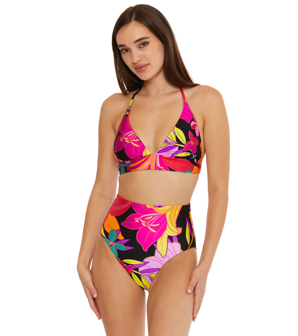 Trina Turk Women's Solar Floral Reversible Halter Bikini Top - Image 7