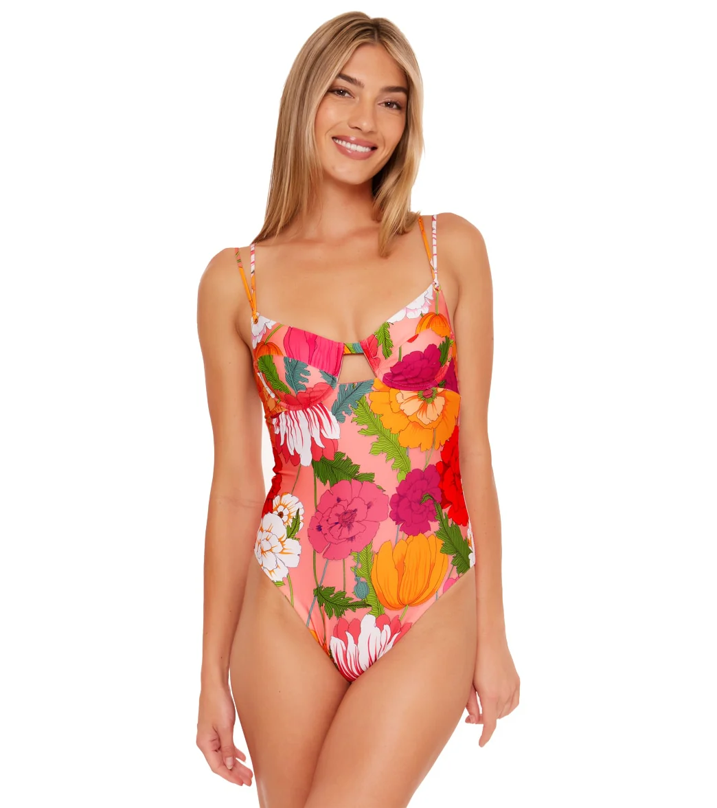 Trina Turk Women's Sunny Bloom Underwire One Piece Swimsuit - Image 6
